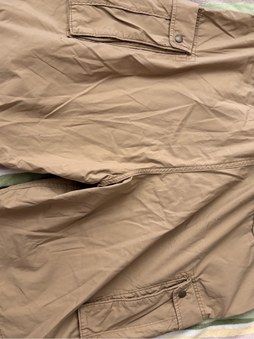 Light Brown Casual Utility Shorts